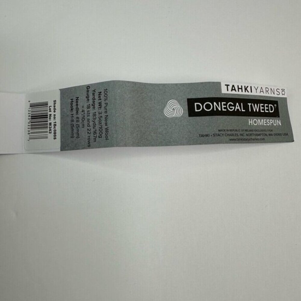 Created By Cyd Ireland Donegal Tweed Wool Beanie Hat Blue Basketweave Womens NEW - Picture 8 of 10
